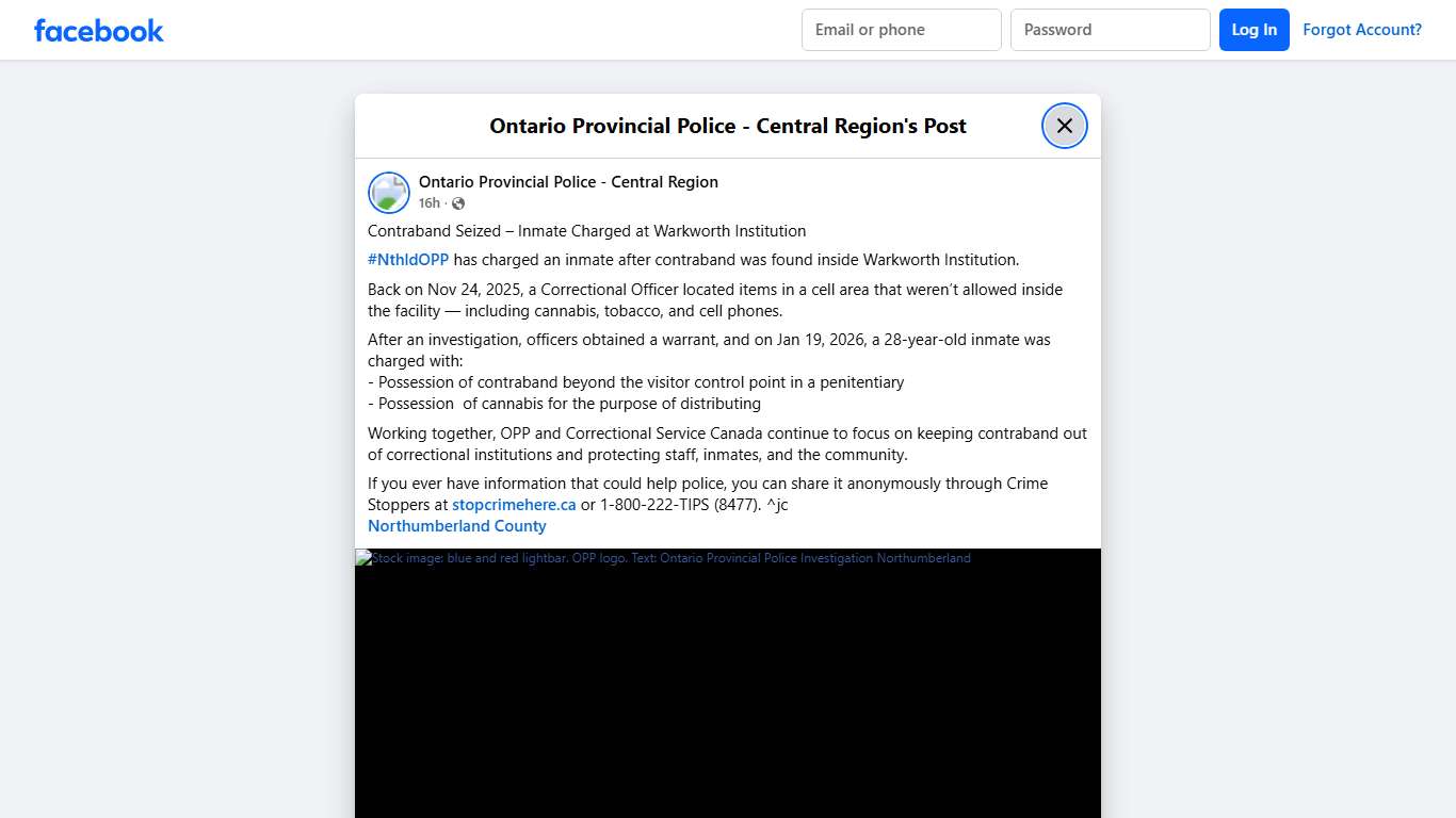 Contraband... - Ontario Provincial Police - Central Region Facebook